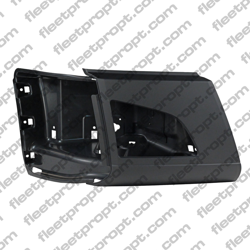 RH Corner Bumper with Hole, Black, 2018+, Volvo VNL. OEM 82750070, 564.96085