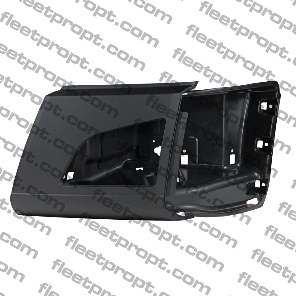 LH Corner Bumper with Hole, Black, 2018+, Volvo VNL. OEM 82750068, 564.96084