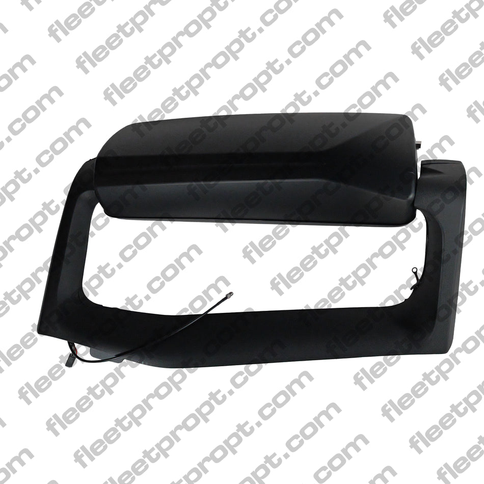 RH Door Mirror, Black, 2004-2016, Volvo, VNL, Heater, Electric Motorized. OEM 23968389, 563.96045