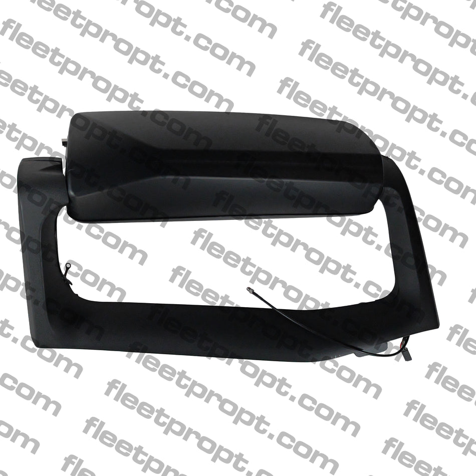 LH Door Mirror, Black, 2004-2016, Volvo, VNL, Heater, Electric Motorized. OEM 23968388, 563.96044