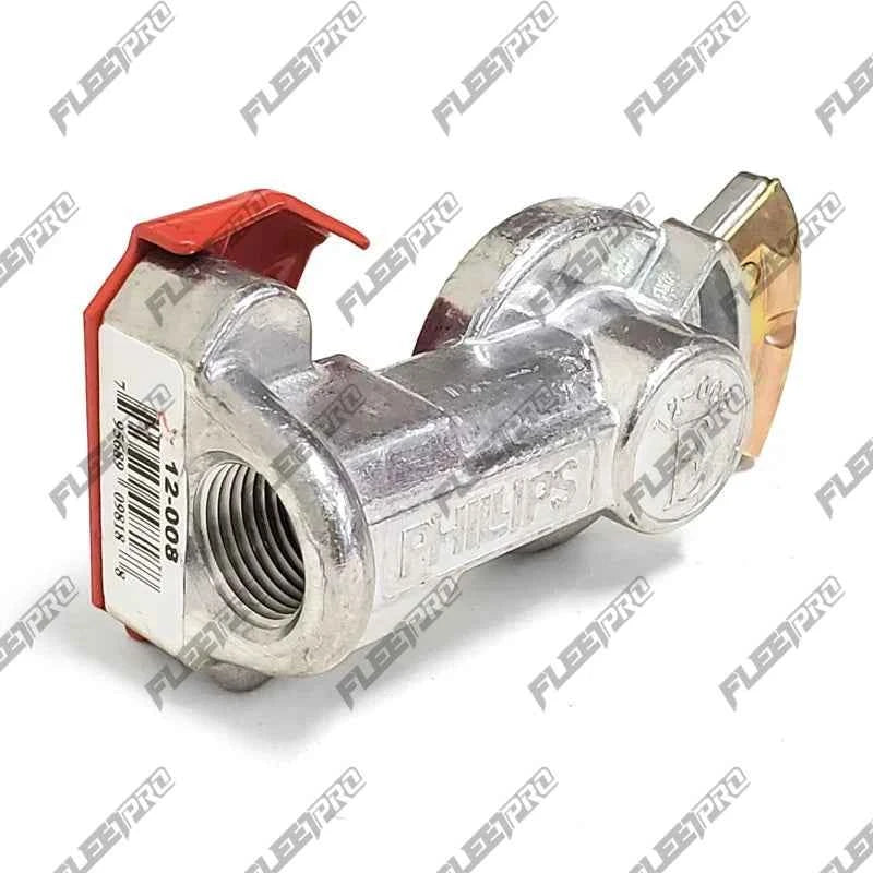 Phillips Emergency Gladhand – Red Standard Mount – Corrosion Resistant – Replaces 12-008