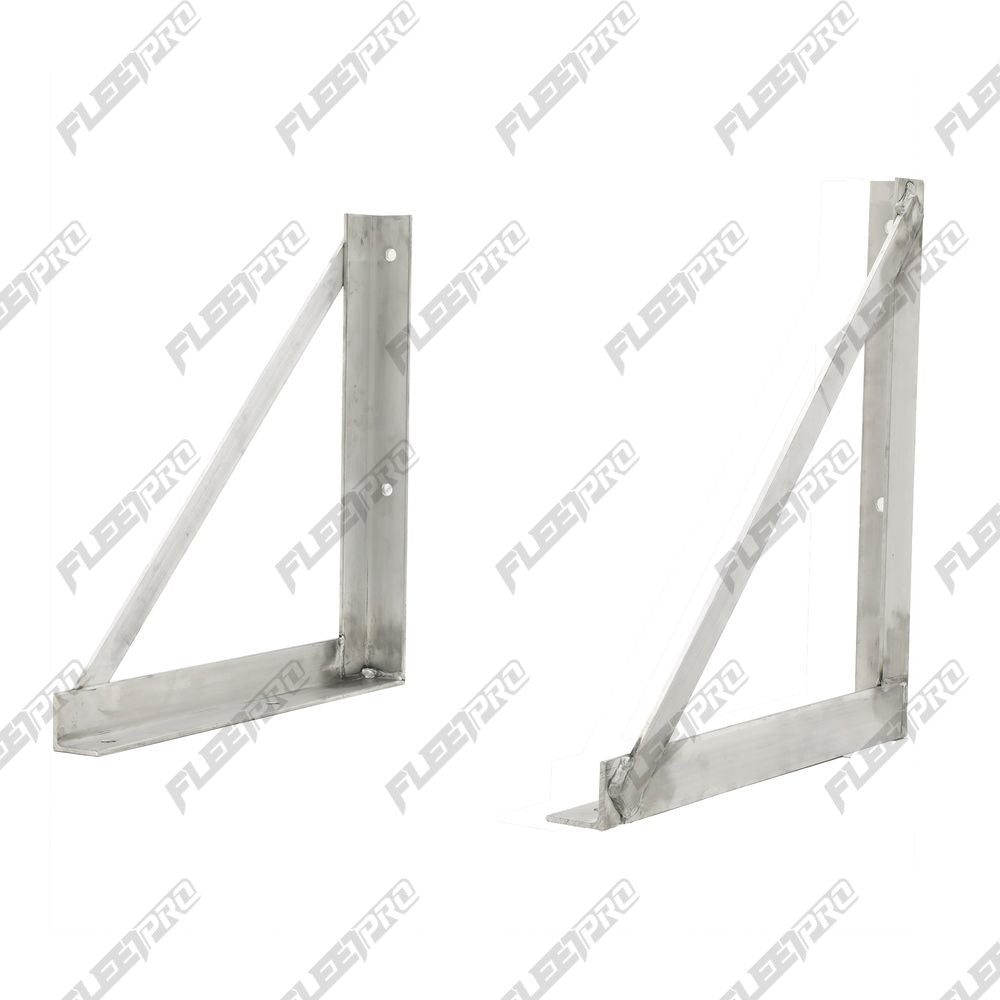 Trailer Tool Cabinet Mounting Brackets – 18" x 24" Aluminum – L & R Set