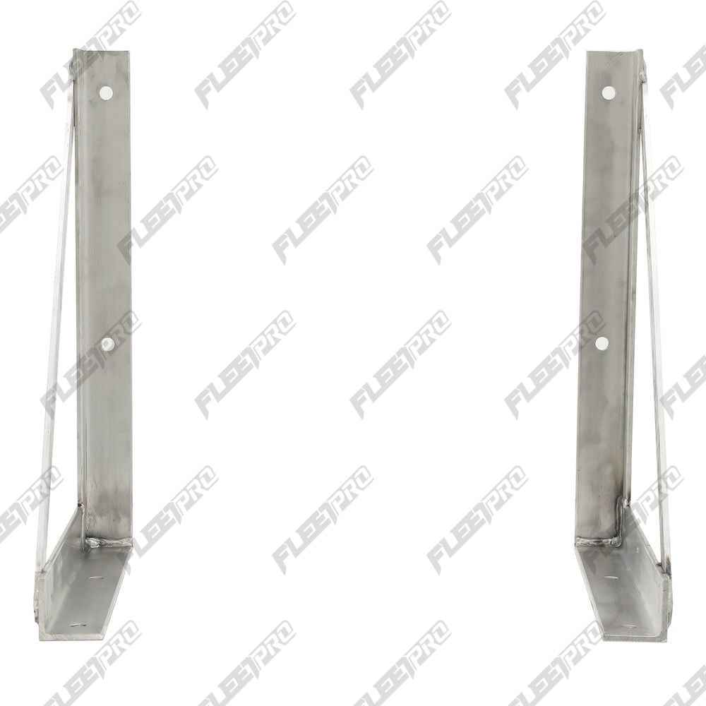 Trailer Tool Cabinet Mounting Brackets – 18" x 24" Aluminum – L & R Set