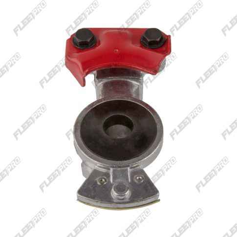 Red Emergency Brake Gladhand - Straight Mount (1/2" Female Pipe Thread)