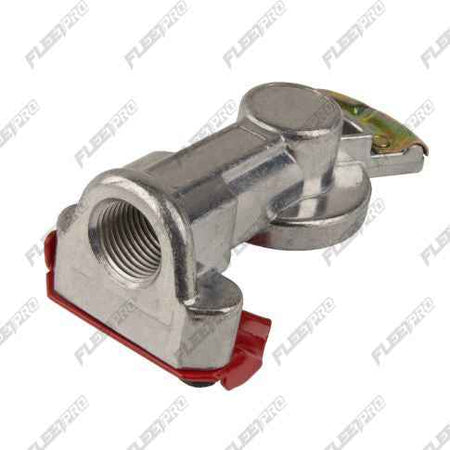 Red Emergency Brake Gladhand - Straight Mount (1/2" Female Pipe Thread)