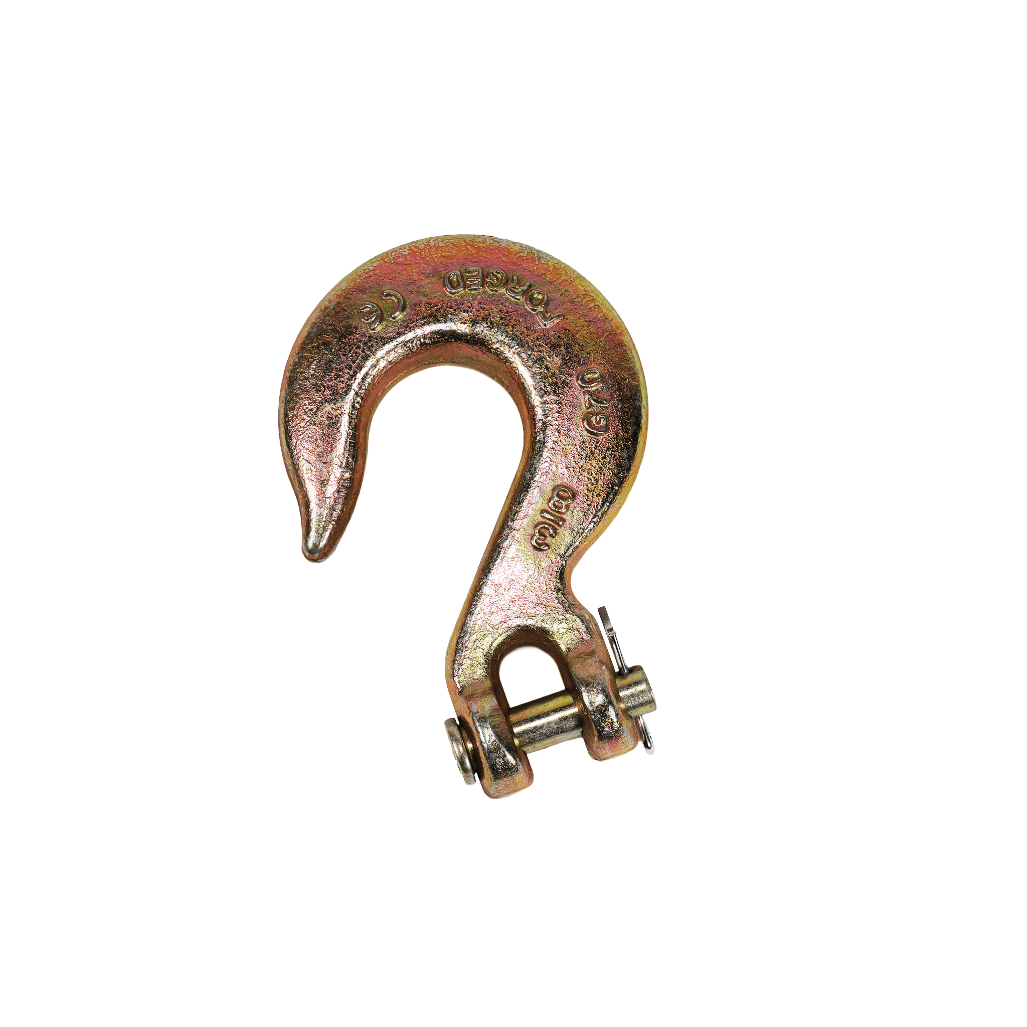 G70 Slip Hook 3/8" with Safety Latch - 6,600 lb WLL Forged Steel A-331-3-8-SLIP - FleetPro - FLEETPRO PARTS & TIRES