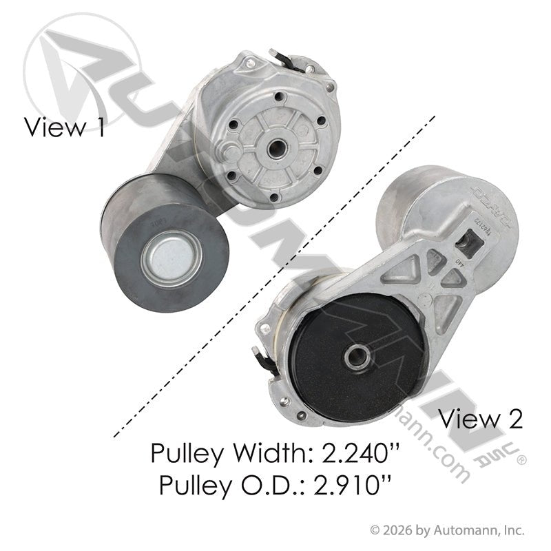 Dayco HD Automatic Belt Tensioner - 74 mm Pulley x 57 mm Wide - 89440 38587 38609 DAY89440 DAY89440 - Dayco - FLEETPRO PARTS & TIRES