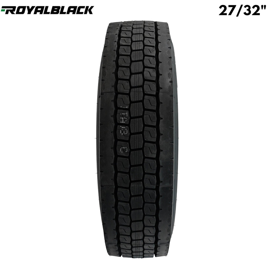 Royal Black DL301 Drive Tire – 16 Ply Rating – Deep 27/32" Tread – Heavy Duty On/Off Road DL301 - Royal Black - FLEETPRO PARTS & TIRES