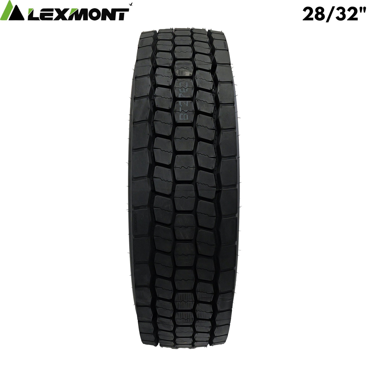 Lexmont D2 Pro Drive Tire 295/75R22.5 - 28/32" Tread Depth 16 - Ply E-MAX-D2 - Lexmont - FLEETPRO PARTS & TIRES