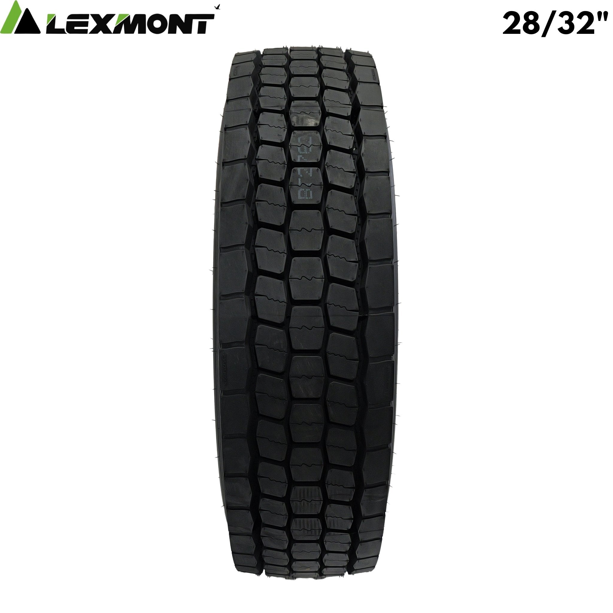Lexmont D2 Pro Drive Tire 295/75R22.5 - 28/32" Tread Depth 16 - Ply E-MAX-D2 - Lexmont - FLEETPRO PARTS & TIRES
