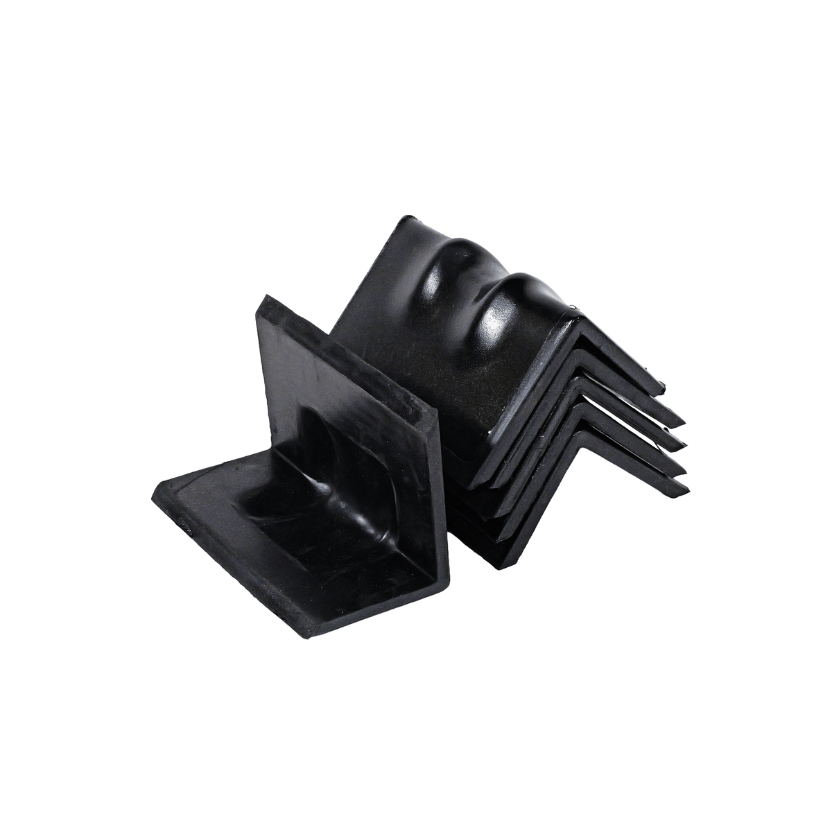 Steel Corner Protector w/ Rubber Backing - 6" x 4” Heavy - Duty Edge Guard EBAC015 - FleetPro - FLEETPRO PARTS & TIRES