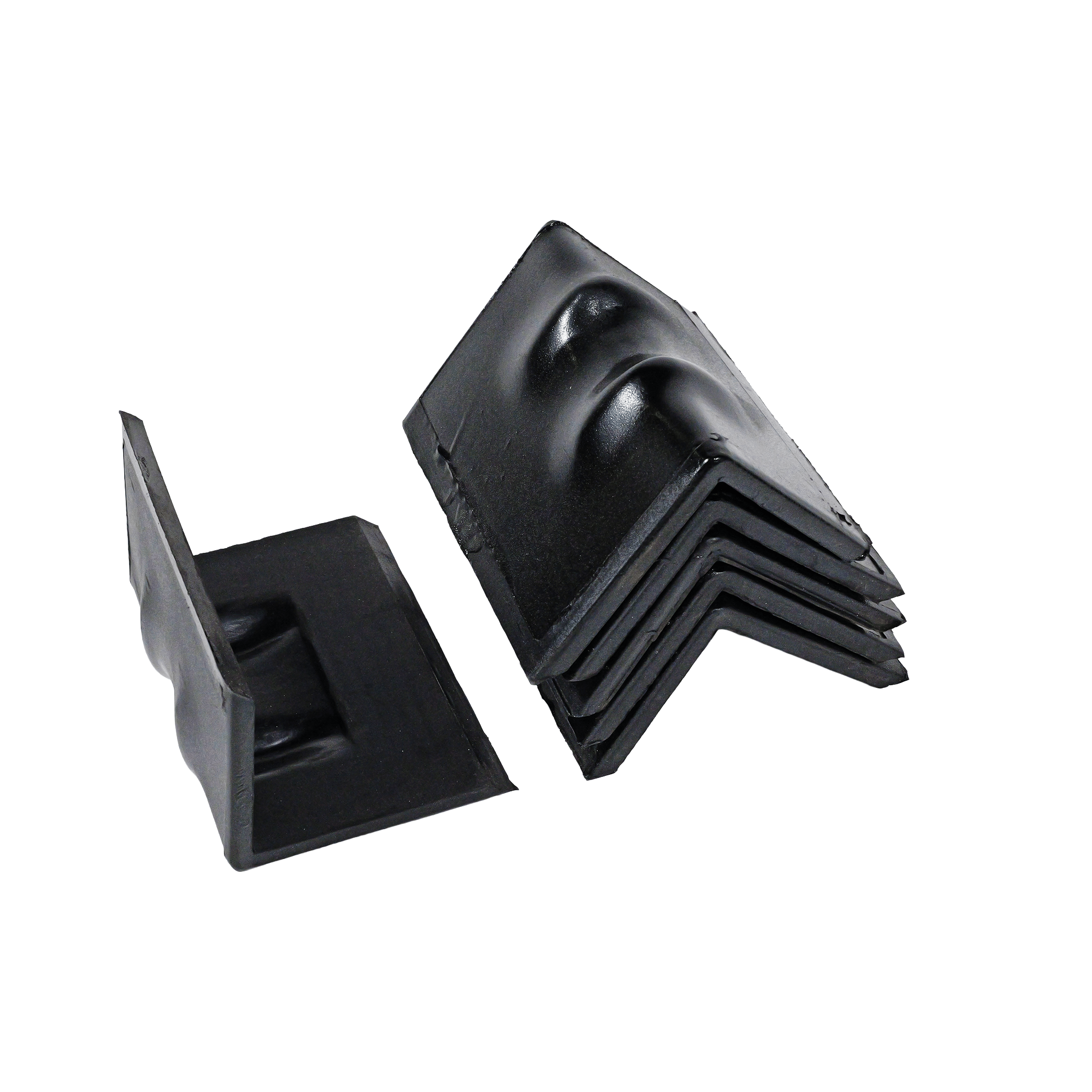 Steel Corner Protector w/ Rubber Backing - 6" x 4” Heavy - Duty Edge Guard EBAC015 - FleetPro - FLEETPRO PARTS & TIRES