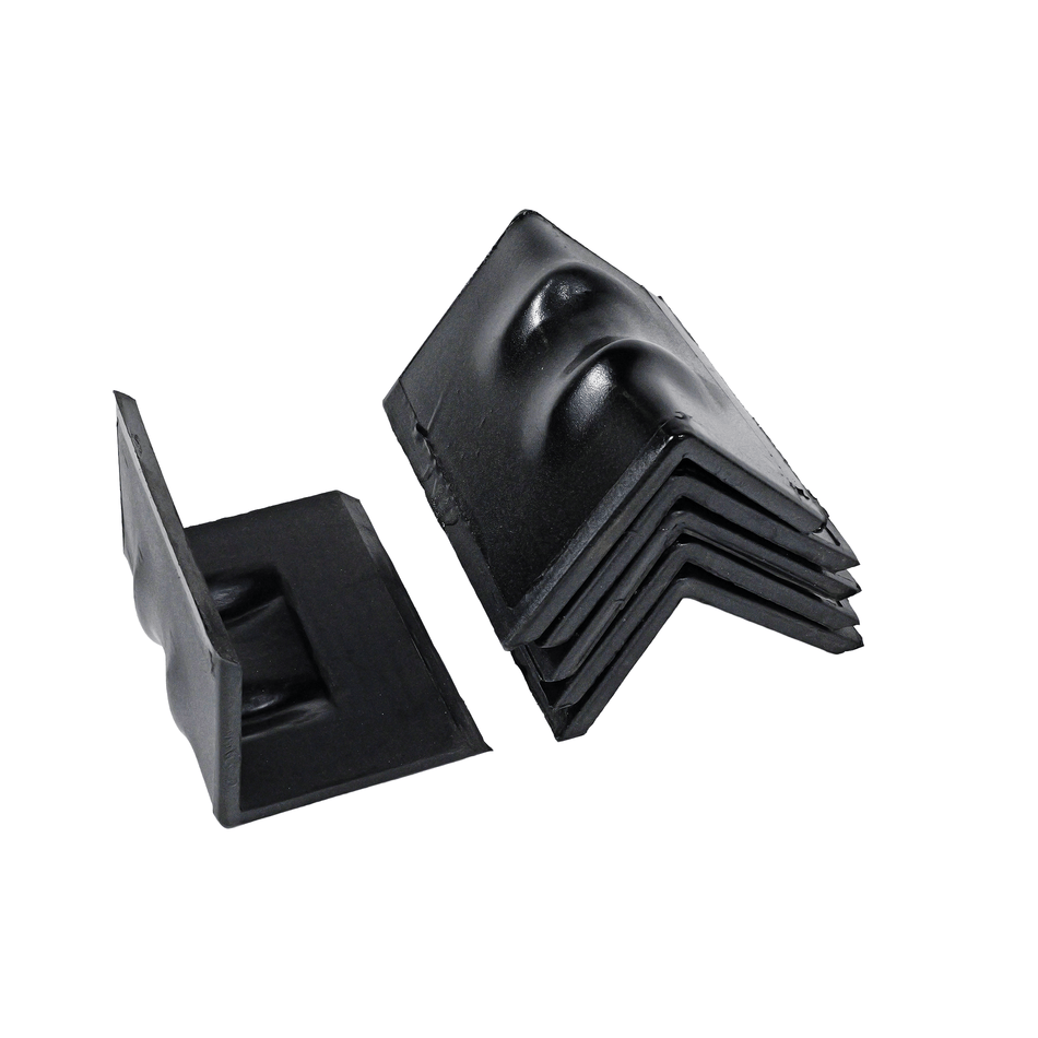 Steel Corner Protector w/ Rubber Backing - 6" x 4” Heavy - Duty Edge Guard EBAC015 - FleetPro - FLEETPRO PARTS & TIRES