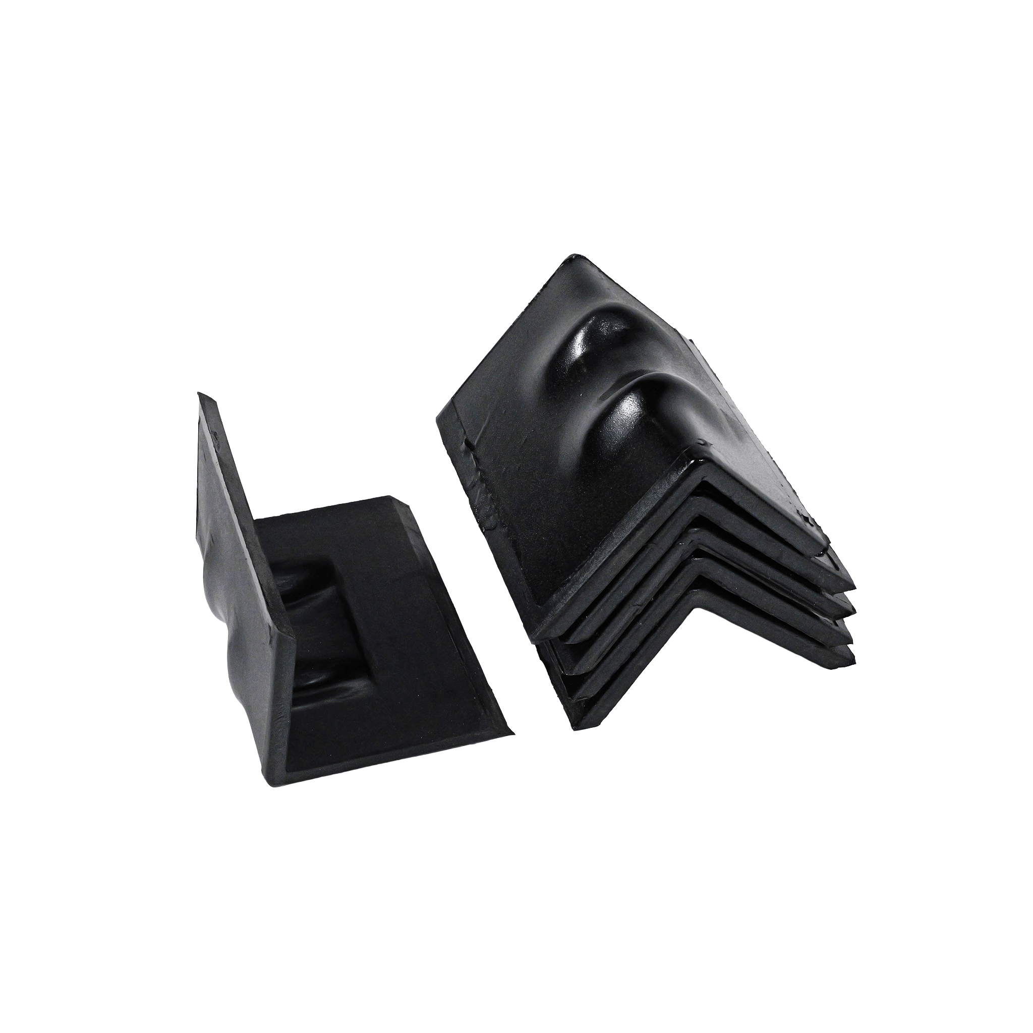 Steel Corner Protector w/ Rubber Backing - 6" x 4” Heavy - Duty Edge Guard EBAC015 - FleetPro - FLEETPRO PARTS & TIRES