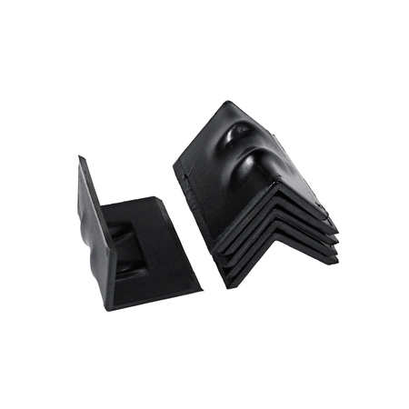 Steel Corner Protector w/ Rubber Backing - 6" x 4” Heavy - Duty Edge Guard EBAC015 - FleetPro - FLEETPRO PARTS & TIRES