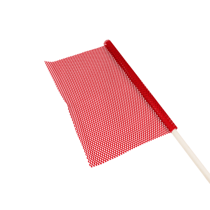 Vinyl Mesh Red Flag with 30" Wood Dowel - DOT Compliant Oversize Load Marker EBAC086 - FleetPro - FLEETPRO PARTS & TIRES