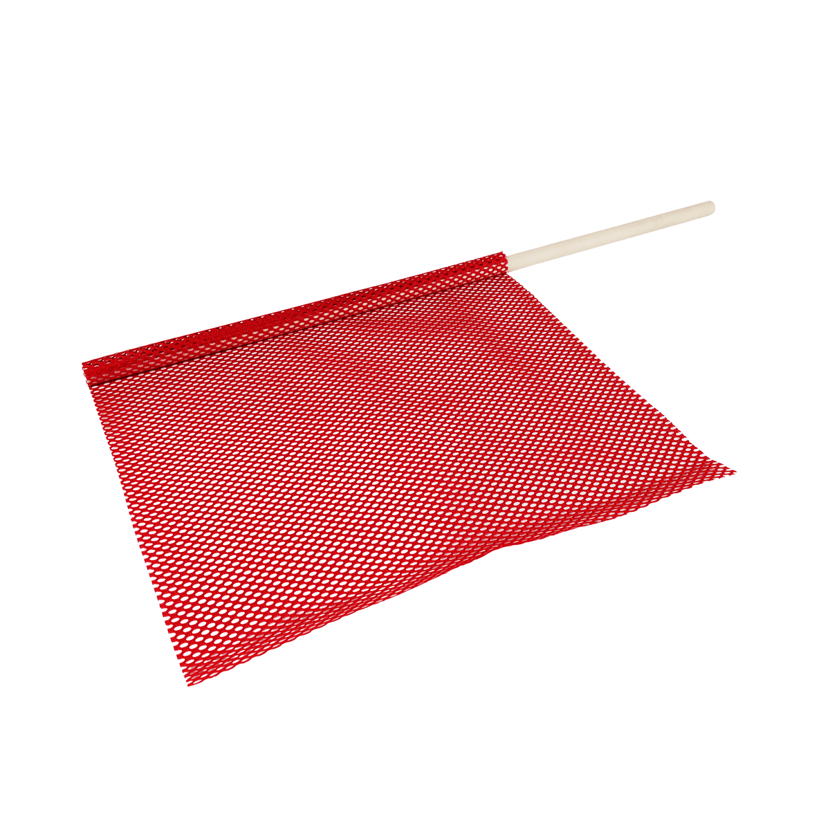 Vinyl Mesh Red Flag with 30" Wood Dowel - DOT Compliant Oversize Load Marker EBAC086 - FleetPro - FLEETPRO PARTS & TIRES