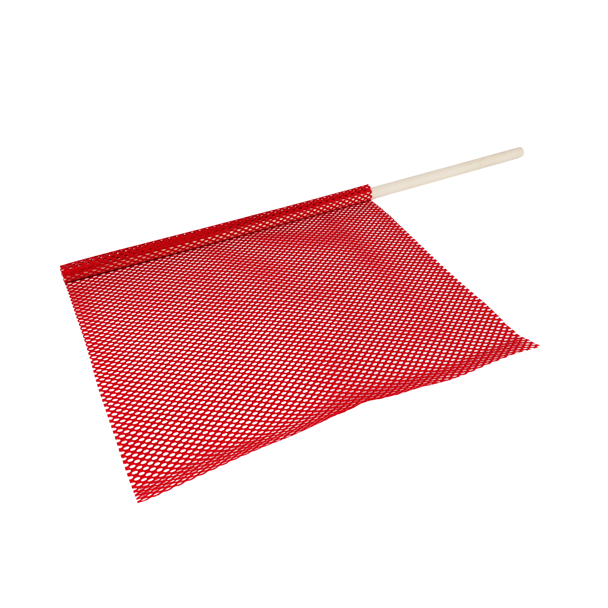 Vinyl Mesh Red Flag with 30" Wood Dowel - DOT Compliant Oversize Load Marker EBAC086 - FleetPro - FLEETPRO PARTS & TIRES