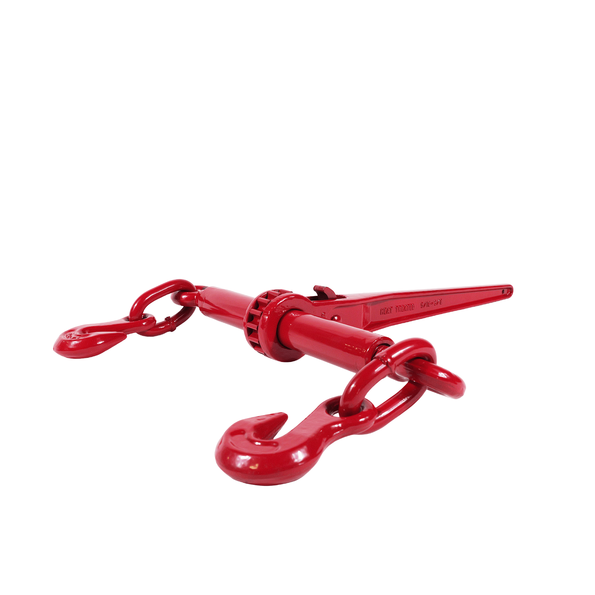 Ratchet Chain Binder for 5/16" - 3/8" Chains – 5,400 lbs WLL – Grade 70 & 80 Compatible – Heavy Duty Red Steel EBLB002 - FleetPro - FLEETPRO PARTS & TIRES