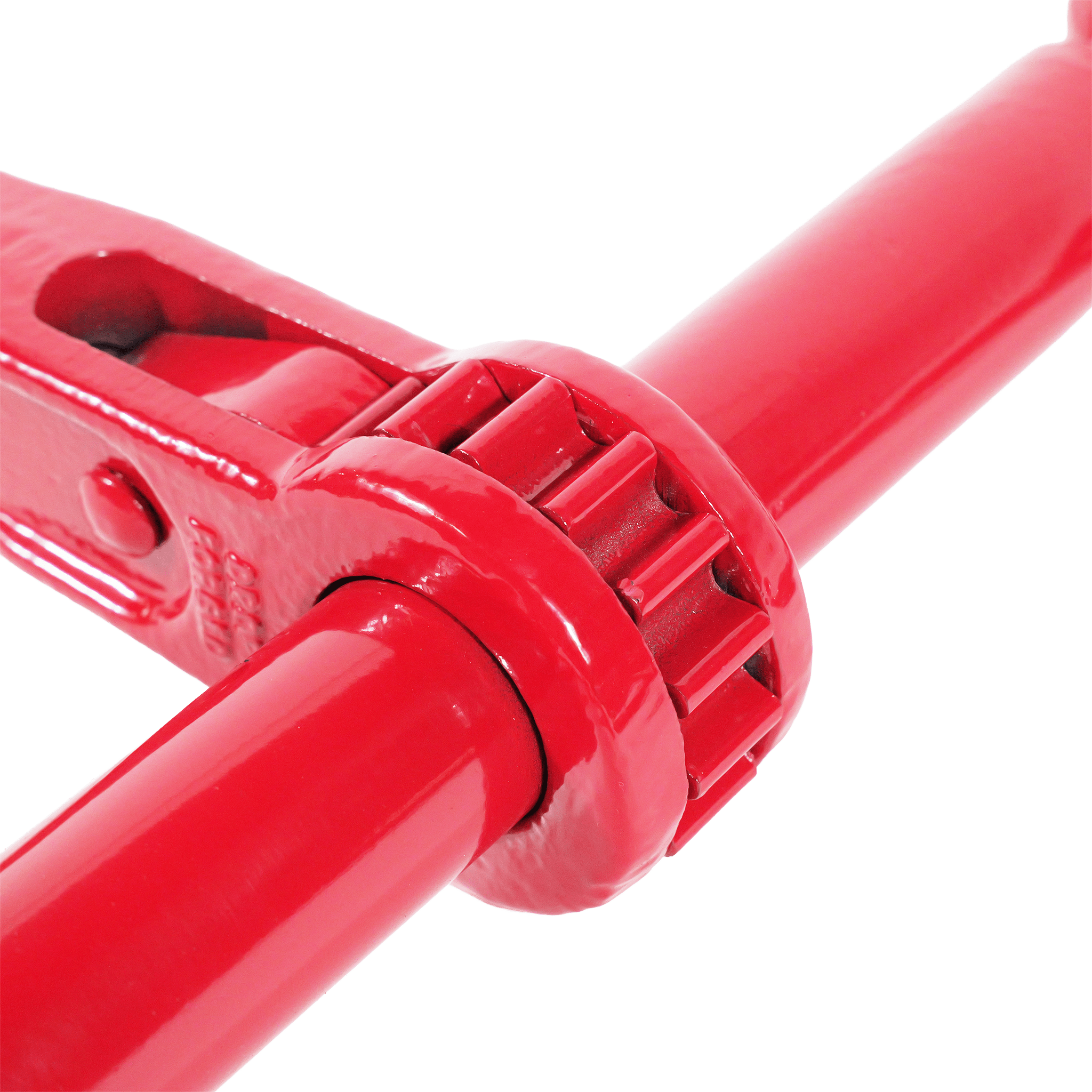 Ratchet Chain Binder for 5/16" - 3/8" Chains – 5,400 lbs WLL – Grade 70 & 80 Compatible – Heavy Duty Red Steel EBLB002 - FleetPro - FLEETPRO PARTS & TIRES