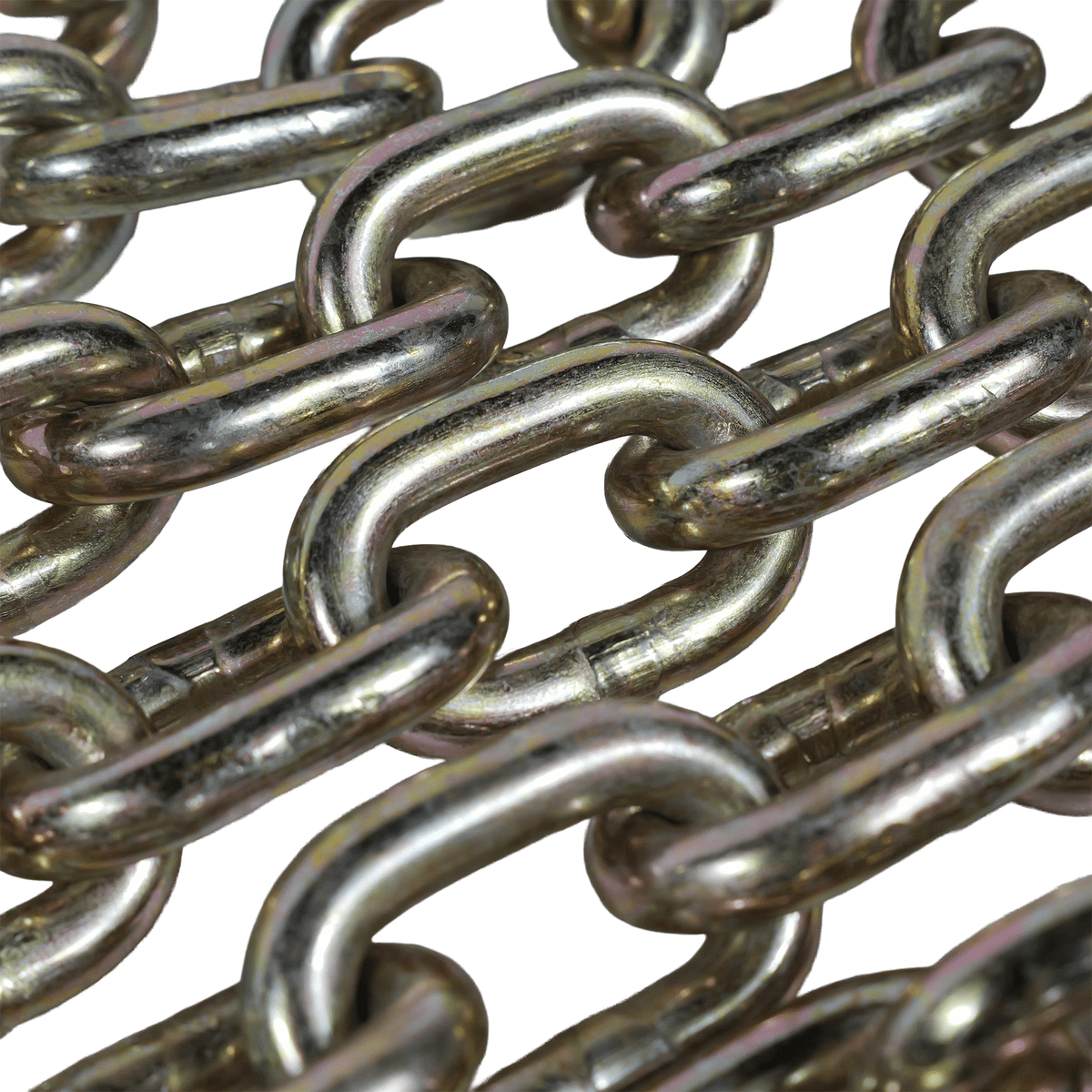 G70 3/8" x 20' Chains with Grab Hooks - 6,600 lb WLL Transport Chain EBLB030-20 - FleetPro - FLEETPRO PARTS & TIRES
