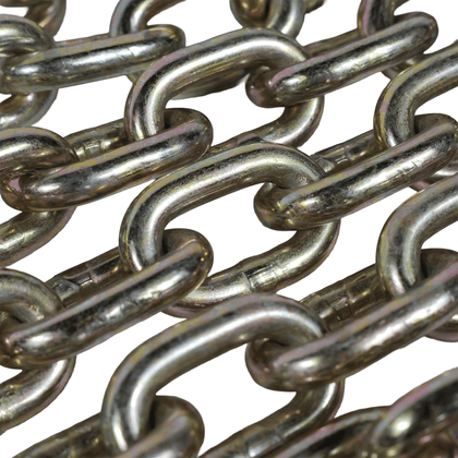 G70 3/8" x 20' Chains with Grab Hooks - 6,600 lb WLL Transport Chain EBLB030-20 - FleetPro - FLEETPRO PARTS & TIRES