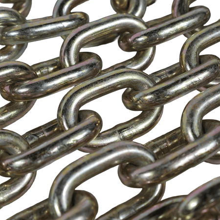 G70 3/8" x 20' Chains with Grab Hooks - 6,600 lb WLL Transport Chain EBLB030-20 - FleetPro - FLEETPRO PARTS & TIRES