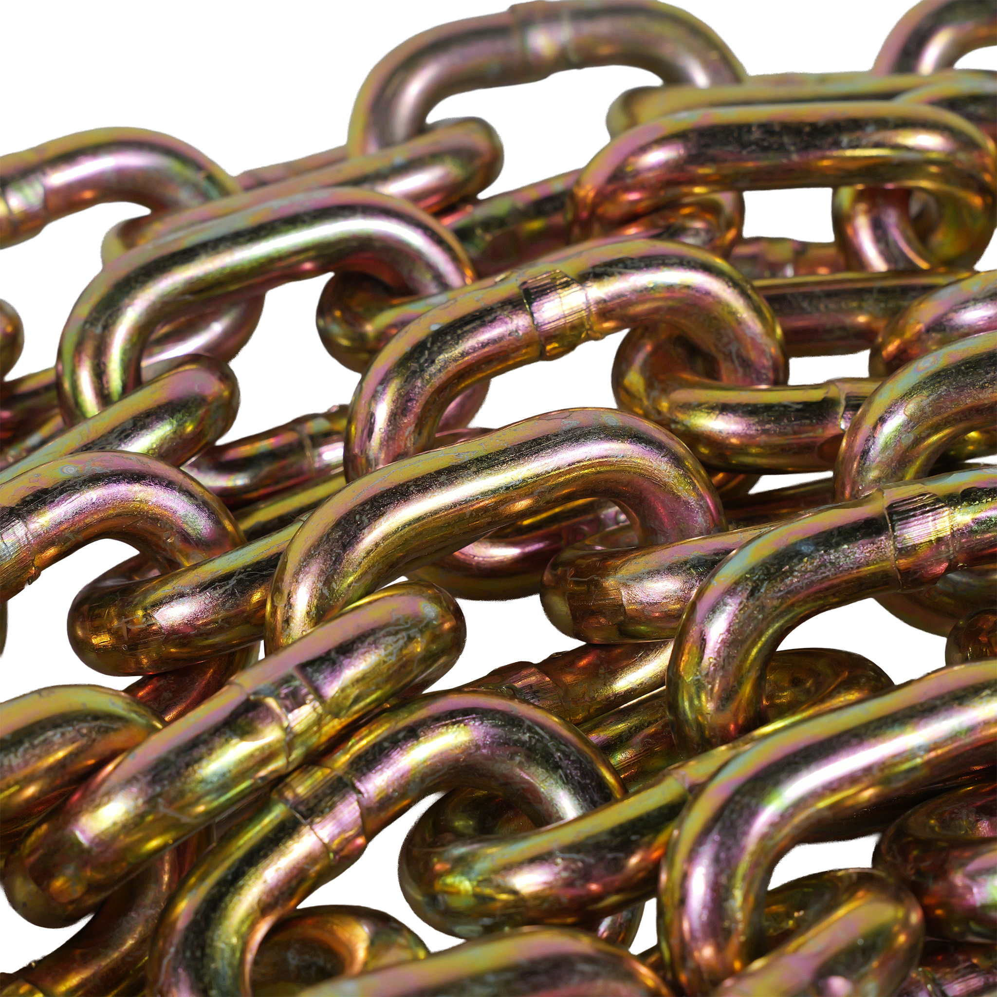 G70 1/2" x 20' Chains with Grab Hooks - Heavy - Duty 11,300 lb WLL Transport Chain EBLB031-20 - FleetPro - FLEETPRO PARTS & TIRES