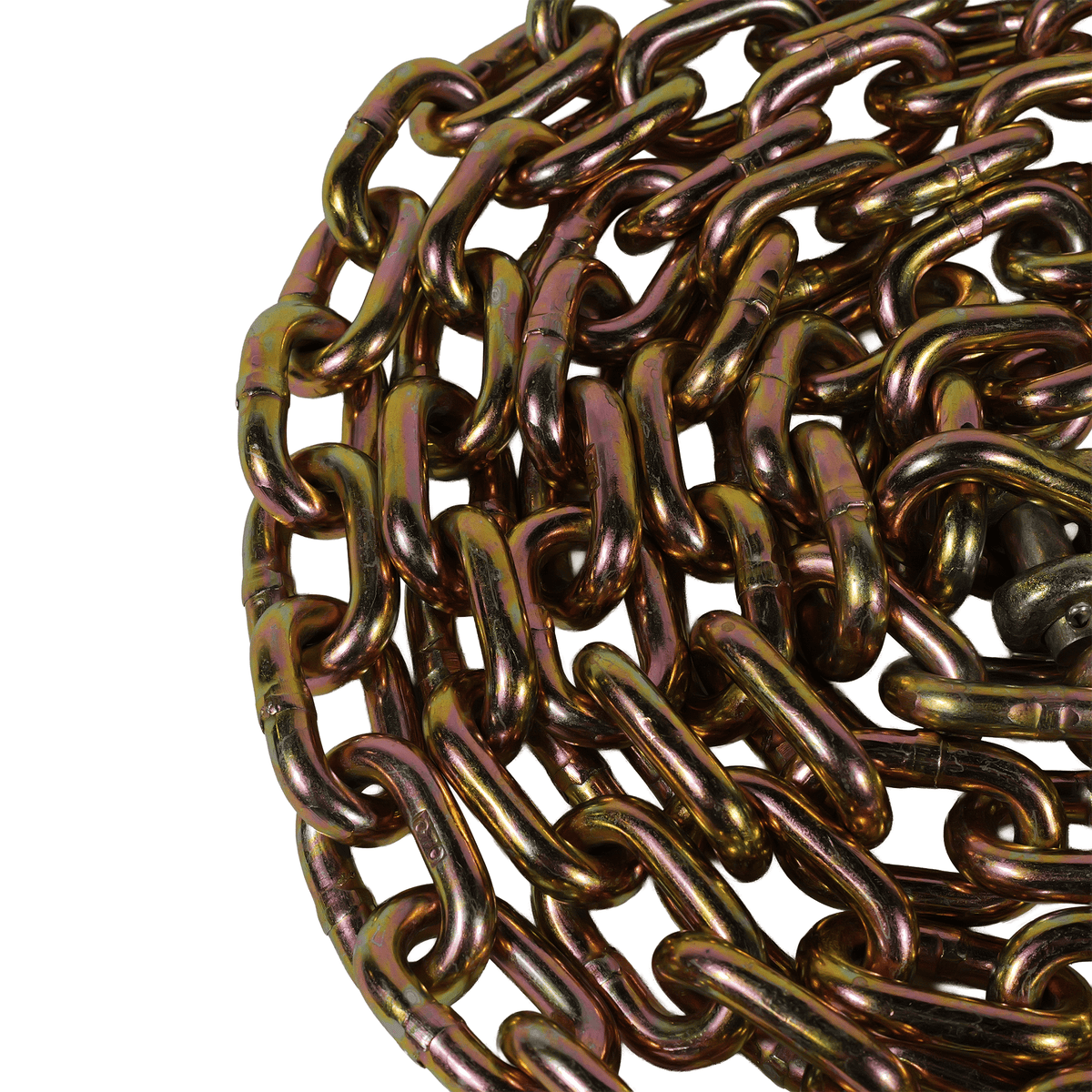 G70 1/2" x 20' Chains with Grab Hooks - Heavy - Duty 11,300 lb WLL Transport Chain EBLB031-20 - FleetPro - FLEETPRO PARTS & TIRES