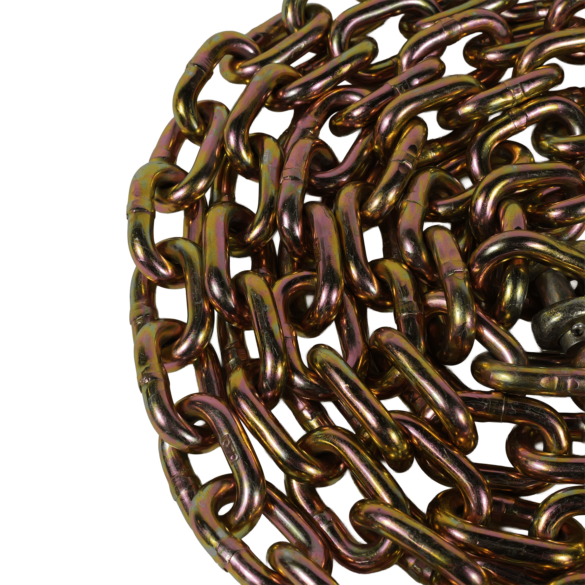 G70 1/2" x 20' Chains with Grab Hooks - Heavy - Duty 11,300 lb WLL Transport Chain EBLB031-20 - FleetPro - FLEETPRO PARTS & TIRES