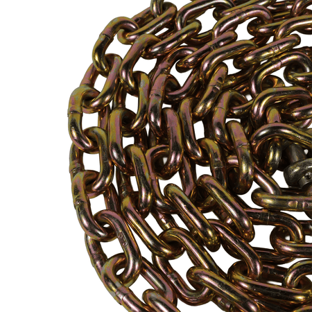 G70 1/2" x 20' Chains with Grab Hooks - Heavy - Duty 11,300 lb WLL Transport Chain EBLB031-20 - FleetPro - FLEETPRO PARTS & TIRES