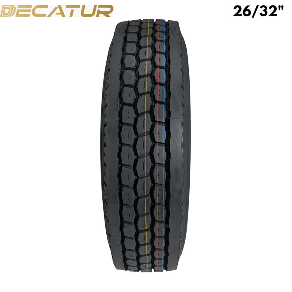 Decatur D25 Drive Tire 295/75R22.5 - 26/32" Tread Depth 16 - Ply ECO-D25 - Decatur - FLEETPRO PARTS & TIRES