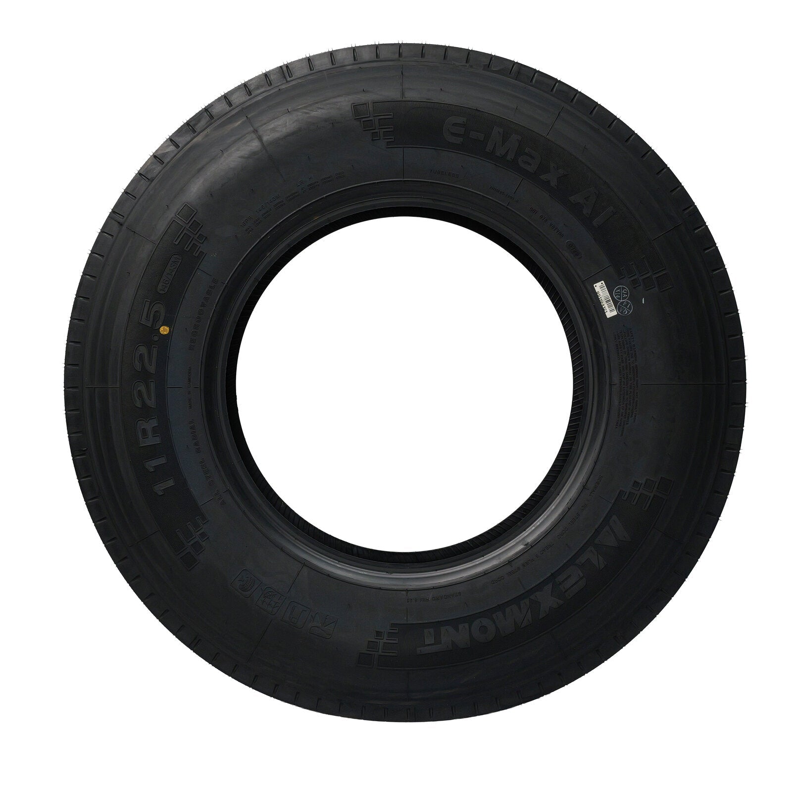Lexmont A1 All-Position Tire 11R22.5 - 19/32" Tread Depth 16-Ply EMAX-A1-11R22 - Lexmont - FLEETPRO PARTS & TIRES