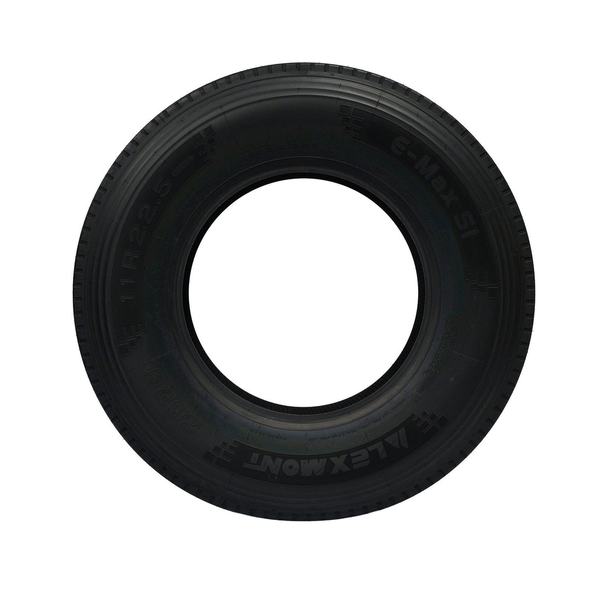 Lexmont S1 Steer Tire 11R22.5 - 19/32" Tread Depth 16-Ply EMAX-S1-11R22 - Lexmont - FLEETPRO PARTS & TIRES