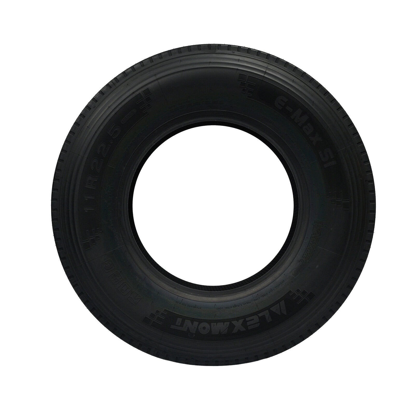 Lexmont S1 Steer Tire 11R22.5 - 19/32" Tread Depth 16-Ply EMAX-S1-11R22 - Lexmont - FLEETPRO PARTS & TIRES