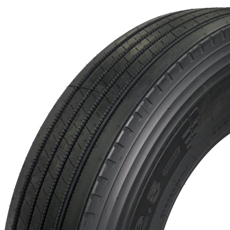 Lexmont S1 Steer Tire 11R22.5 - 19/32" Tread Depth 16-Ply EMAX-S1-11R22 - Lexmont - FLEETPRO PARTS & TIRES