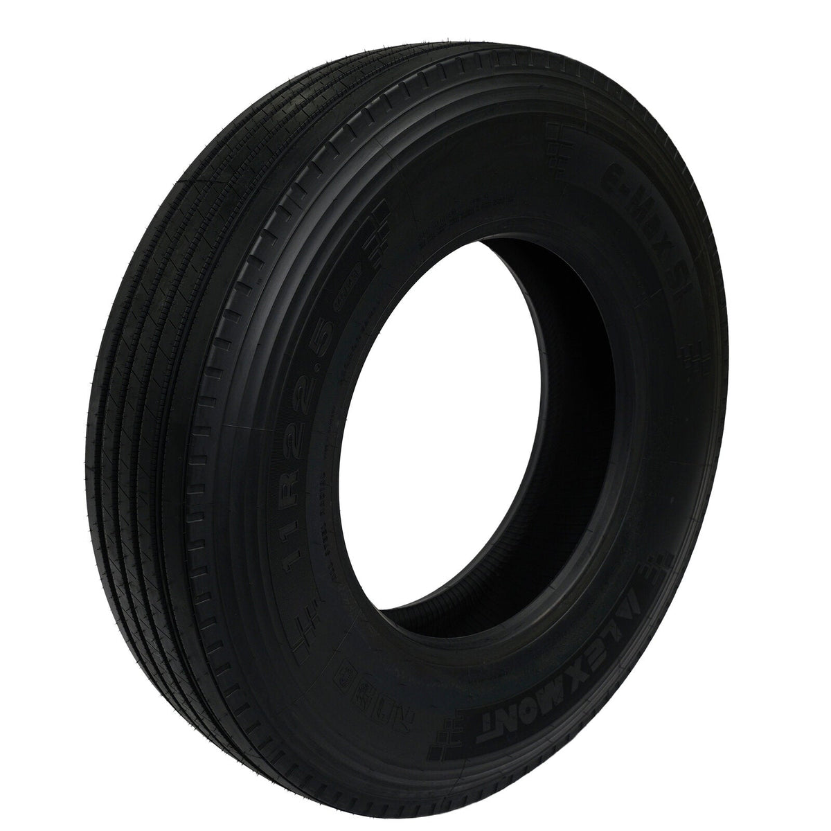 Lexmont S1 Steer Tire 11R22.5 - 19/32" Tread Depth 16-Ply EMAX-S1-11R22 - Lexmont - FLEETPRO PARTS & TIRES