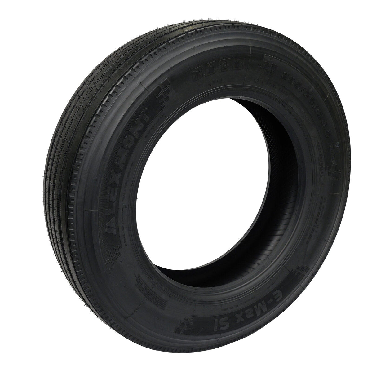 Lexmont S1 Steer Tire 285/75R24.5 - 19/32" Tread Depth 16-Ply EMAX-S1-285-24 - Lexmont - FLEETPRO PARTS & TIRES