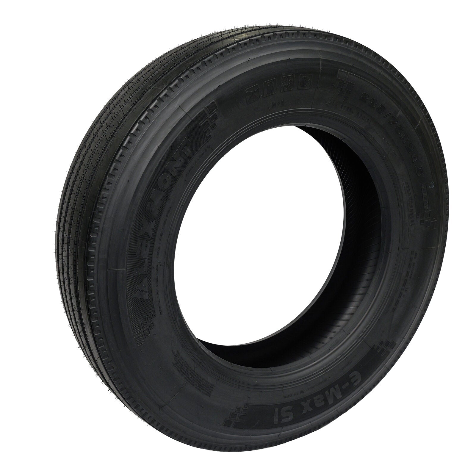 Lexmont S1 Steer Tire 285/75R24.5 - 19/32" Tread Depth 16-Ply EMAX-S1-285-24 - Lexmont - FLEETPRO PARTS & TIRES