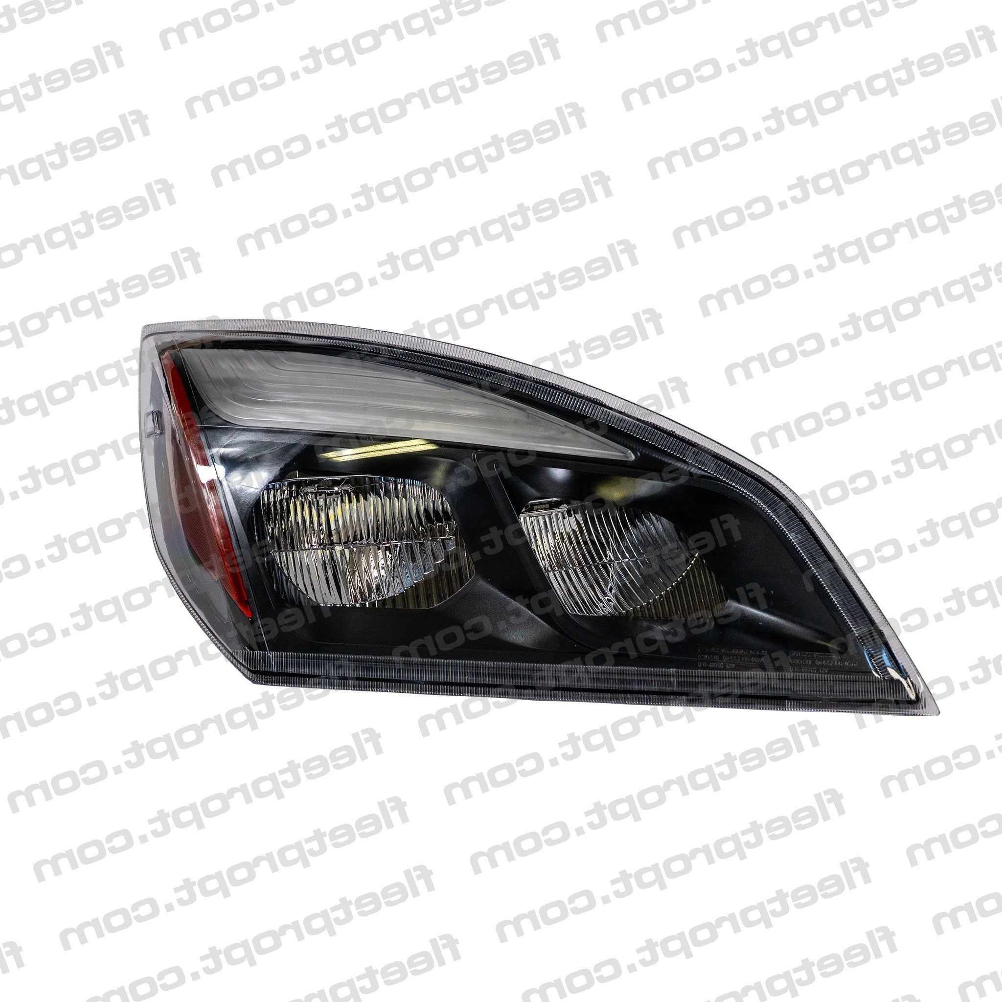 New Cascadia RH LED Headlight - 2018-2025 Passenger Side Right Black - A66-01405-005 F-22039-R - FleetPro - FLEETPRO PARTS & TIRES