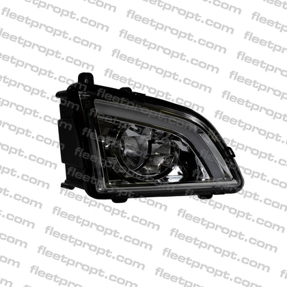 RH Fog Light Volvo VNL - LED with DRL 2018 - 2025 White Housing 82775822 564.96072R F-22545-R - FleetPro - FLEETPRO PARTS & TIRES