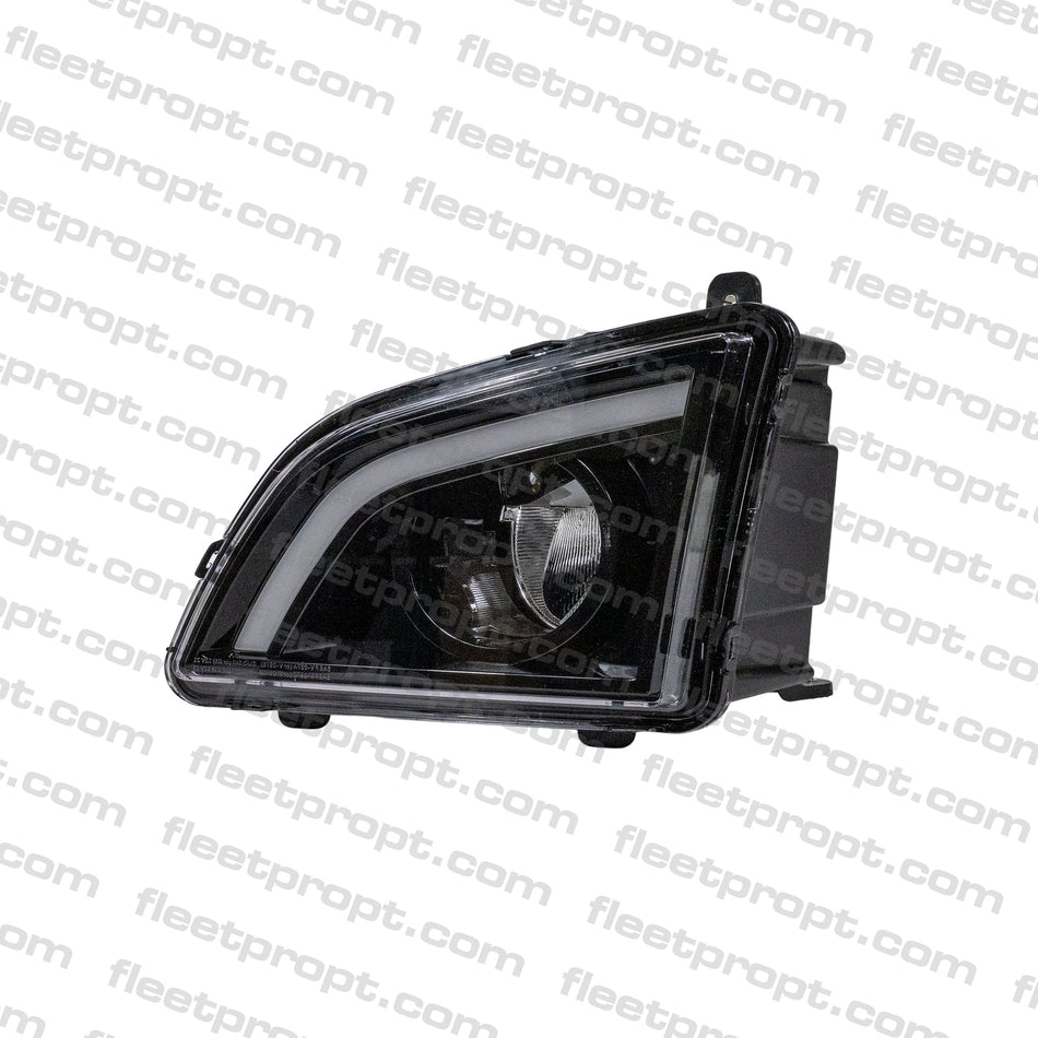 LH Fog Light Volvo VNL LED – 2018 - 2025 (Gen 3) Black Housing – Driver Side OEM Replacement 82775820 F-22546-L - FleetPro - FLEETPRO PARTS & TIRES