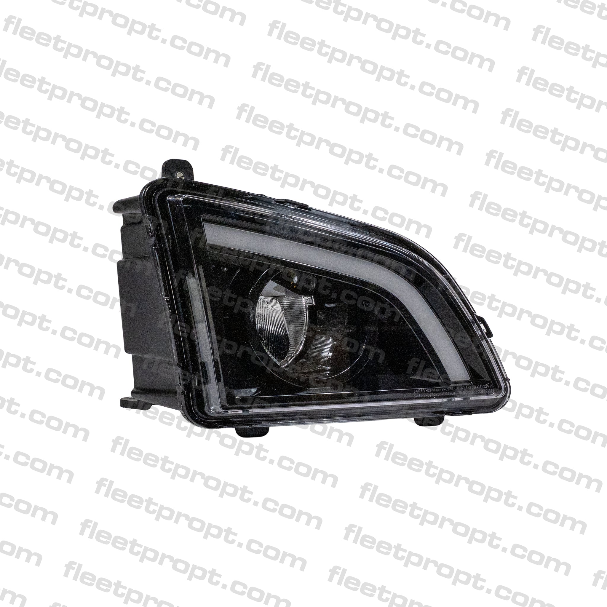 RH Fog Light Volvo VNL LED – 2018 - 2025 (Gen 3) Black Housing – Passenger Side OEM Replacement 82775822 F-22546-R - FleetPro - FLEETPRO PARTS & TIRES