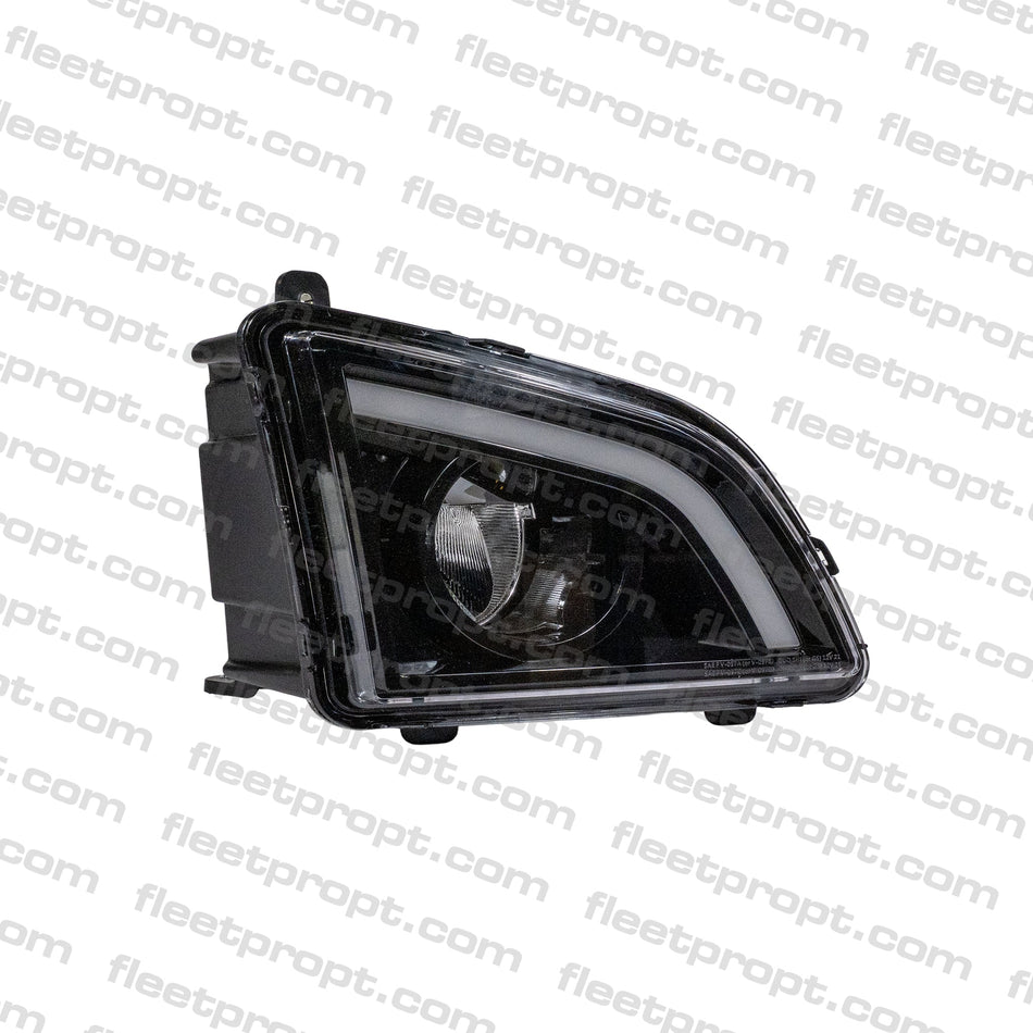 RH Fog Light Volvo VNL LED – 2018 - 2025 (Gen 3) Black Housing – Passenger Side OEM Replacement 82775822 F-22546-R - FleetPro - FLEETPRO PARTS & TIRES