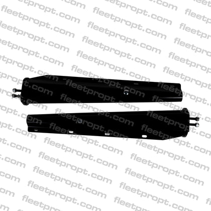 30" Black Spring - Loaded Mud Flap Hangers – Tapered Straight Universal Pair – 1 1/8" Bolt Spacing F-229 - FleetPro - FLEETPRO PARTS & TIRES