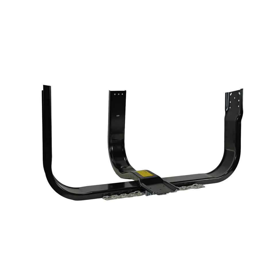 Trailer Spare Tire Carrier – Heavy - Duty Steel Chassis Mount – Fits Most Semi - Trailers & Flatbeds – Black Finish F-23232 - FleetPro - FLEETPRO PARTS & TIRES