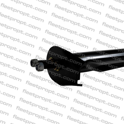 30" Black Spring - Loaded Mud Flap Hangers – 45° Angled Universal Pair – 1 1/8" Bolt Spacing F-235 - FleetPro - FLEETPRO PARTS & TIRES