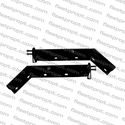 30" Black Spring - Loaded Mud Flap Hangers – 45° Angled Universal Pair – 1 1/8" Bolt Spacing F-235 - FleetPro - FLEETPRO PARTS & TIRES