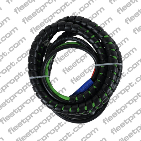 3 - in - 1 Semi Truck Air Line & ABS Power Kit 15ft – Heavy - Duty Rubber Hose Assembly F-2412 - FleetPro - FLEETPRO PARTS & TIRES