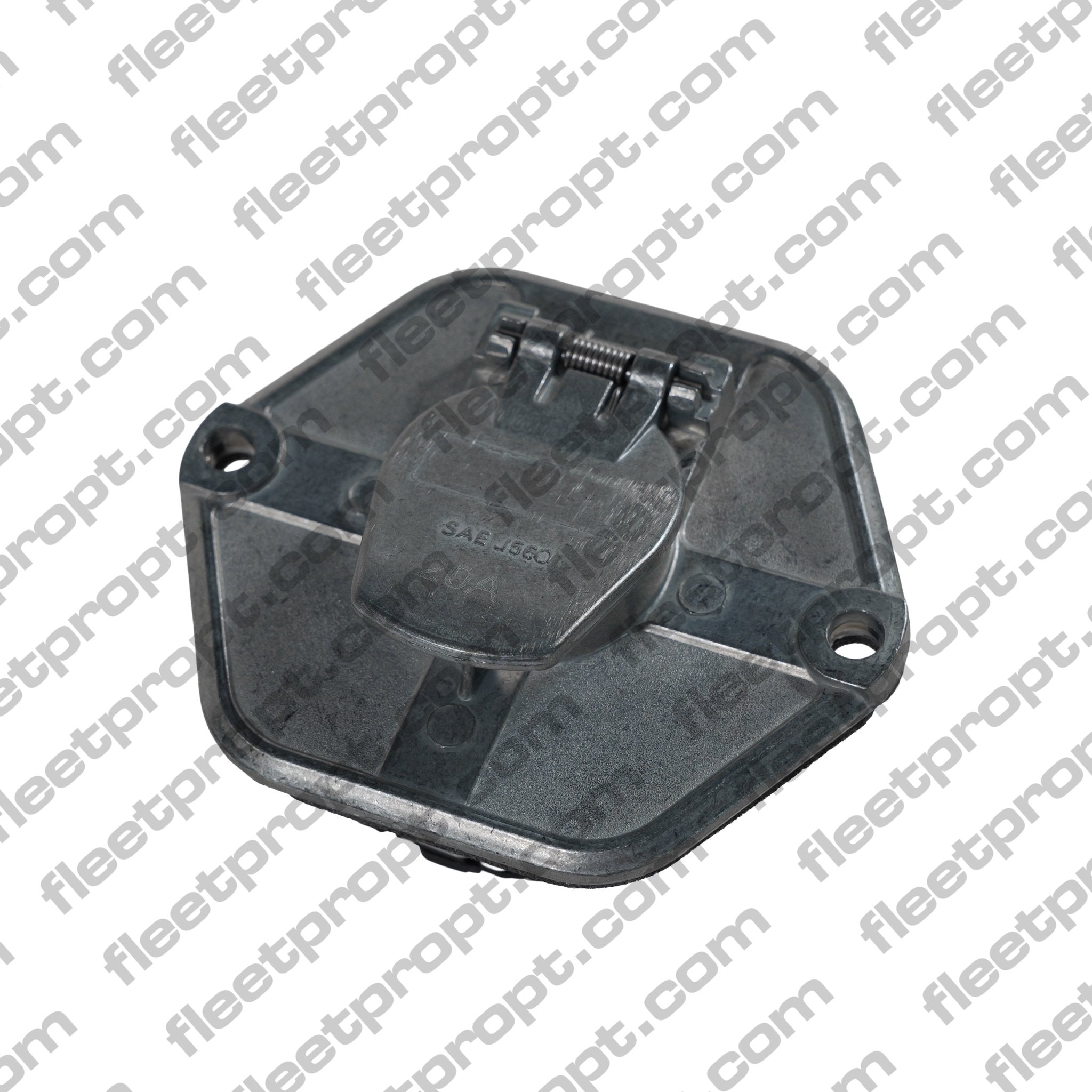 7 - Way Metal Electrical Socket with Solid Pins – Truck & Trailer Connector – Replaces Phillips 60 - 2526UT F-248 - FleetPro - FLEETPRO PARTS & TIRES